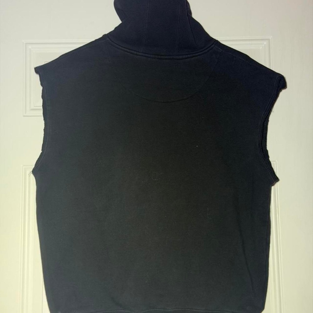 Don't Panic It's Organic Sleeveless hoodie Size Large - Picture 5 of 7